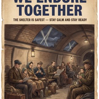 We Endure Together (WWII British Civil Defense Poster)