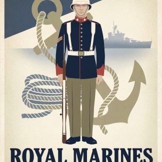 Royal Marines — Join Now | British WWII Recruitment Poster