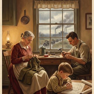 Victory Begins at Home – Canadian WWII Home-Front Poster