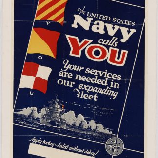 WWII U.S. Navy Recruitment Poster - The United States Navy Calls YOU