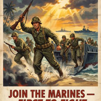 Join the Marines — First to Fight (WWII American Poster)