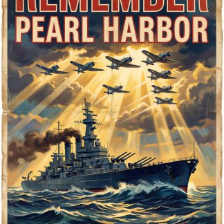 Remember Pearl Harbor — Enlist in the United States Navy (WWII Poster)