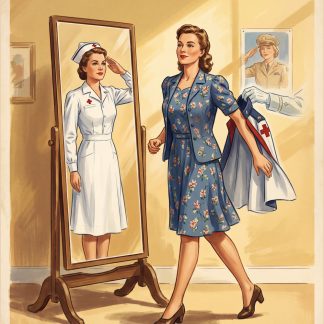 She Didn’t Wait — She Enlisted | U.S. Nurse Corps WWII Recruitment Poster