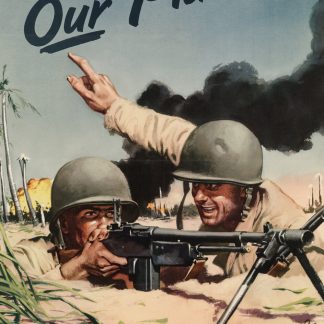 WWII U.S. Army Official Poster - Hey, Joe Our Planes! Keep 'Em Coming!
