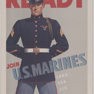 WWII U.S. Marines Recruitment Poster: "READY - Join U.S. Marines"